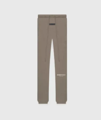 Brown Essentials Sweatpants With Logo