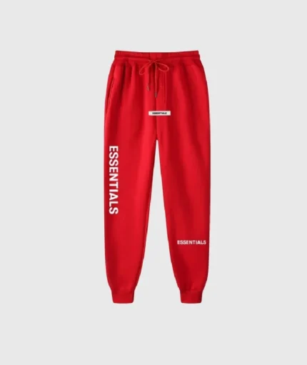 Fear of God Essentials Red Sweatpants Collection