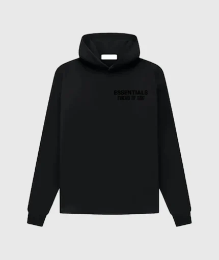 Black Essentials Fear Of God Hoodie
