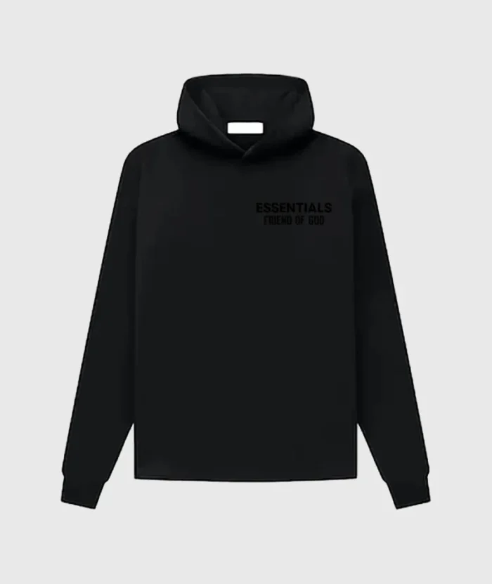 Black Essentials Fear Of God Hoodie
