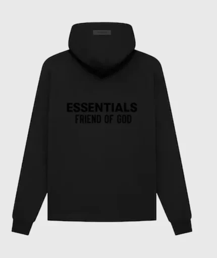 Black Essentials Fear Of God Hoodie