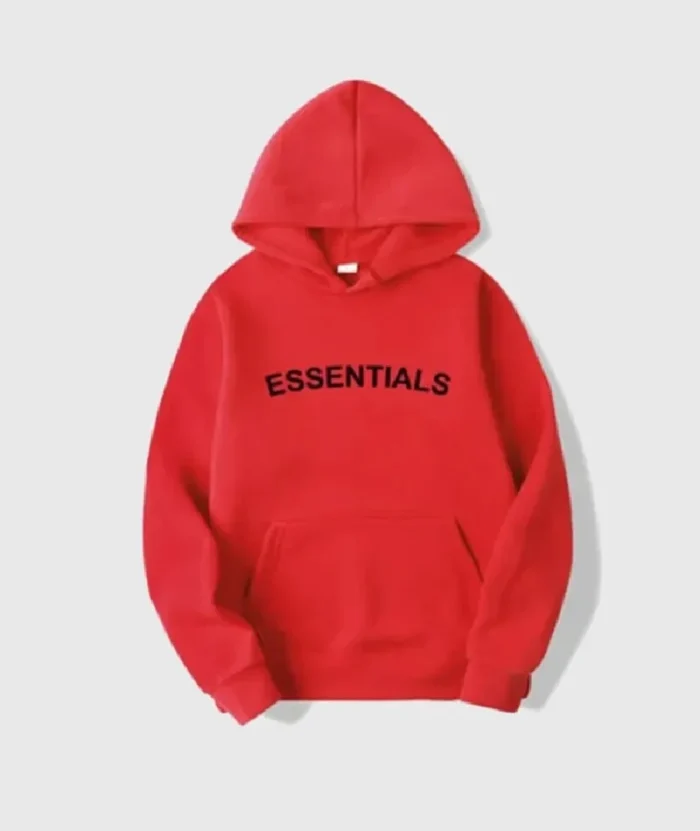 Red Essentials Hoodie