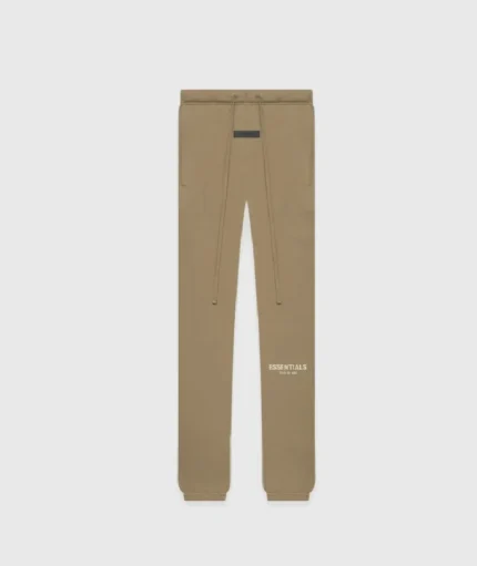 Brown Essentials Relaxed Sweatpants With Logo