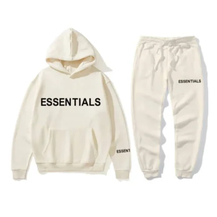 Essential Spring Tracksuit Hooded Cream