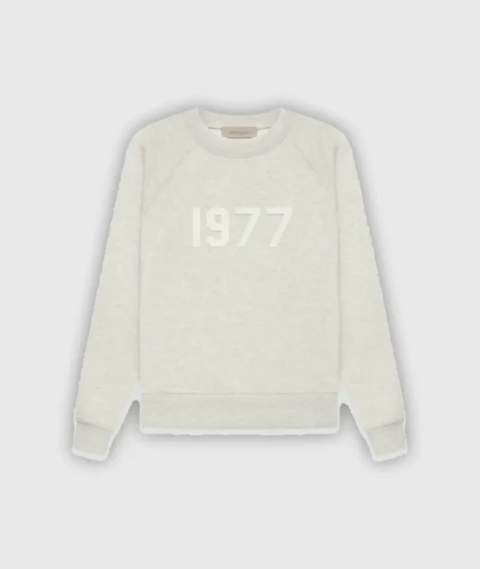 Gray Essentials Crewneck 1977 Sweatshirt