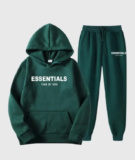 Green Essentials Fear of God Tracksuits