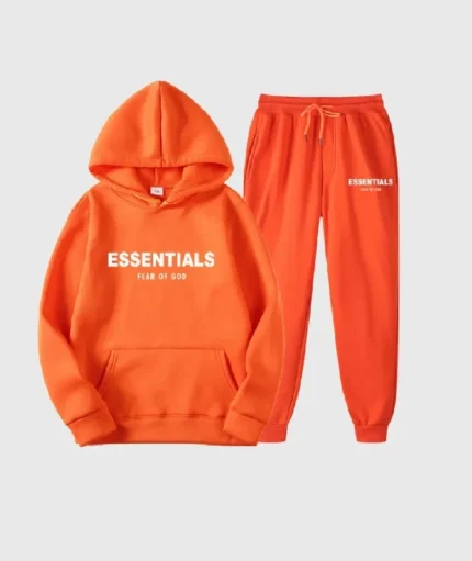 Essentials Fear of God Tracksuits Orange Cozy