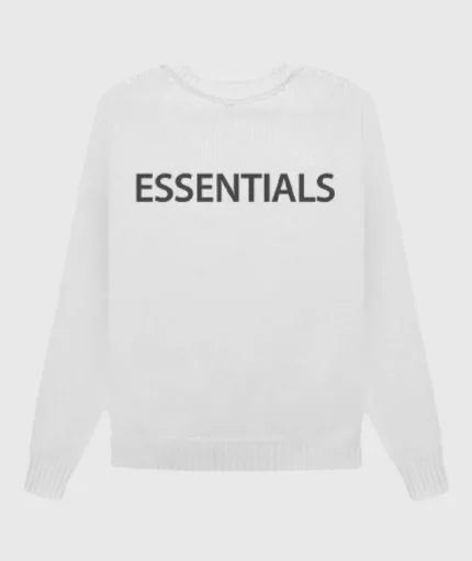 White Essentials Overlapped Sweatshirt
