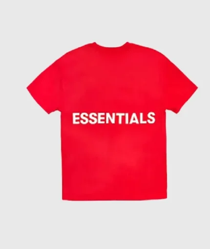 Fear of God Essentials Red Graphic T-Shirt