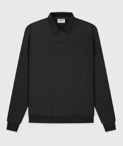 Fear of God Essentials Long Sleeve Black Sweatshirt