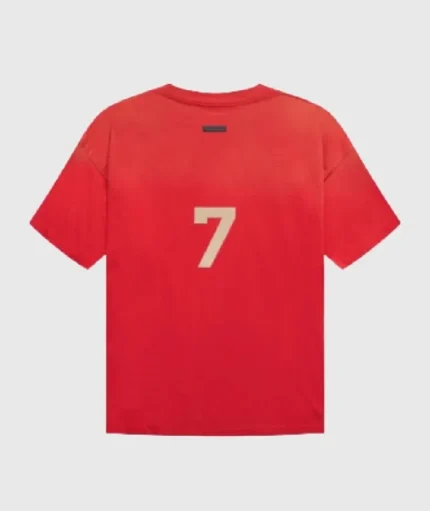 Fear of God Essentials Red T-Shirt 7